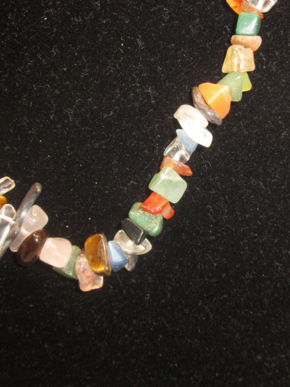 Japan Glass and Stone Boho Necklace - Picture 2 of 6